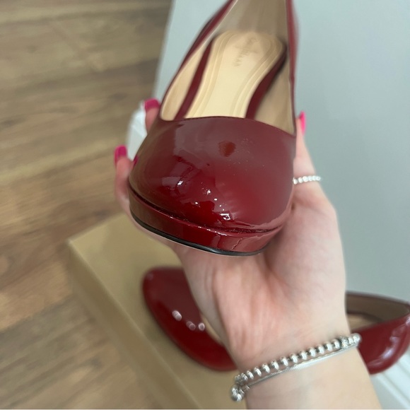Cole Haan Chelsea Pump Heels Laquer Red - Picture 5 of 7